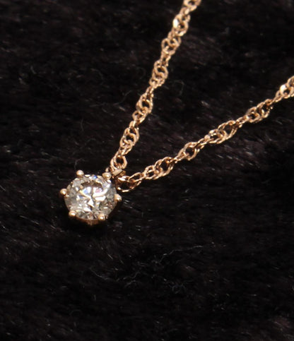 美品 NOJESS ネックレス K10 ダイヤ レディース ノジェス