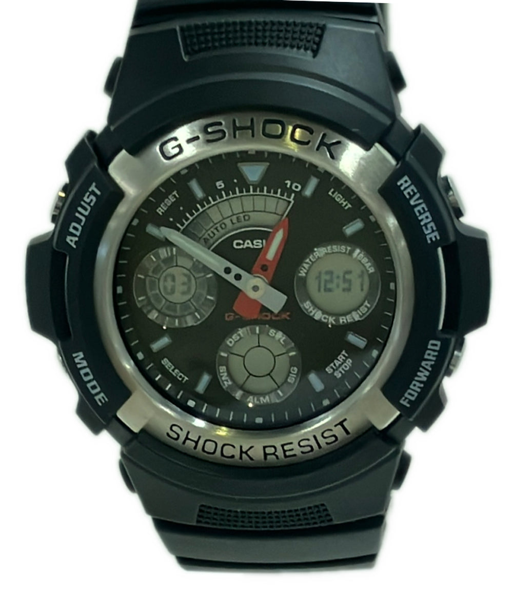 美品 CASIO 腕時計 G-SHOCK クオーツ AW-590 メンズ カシオ
