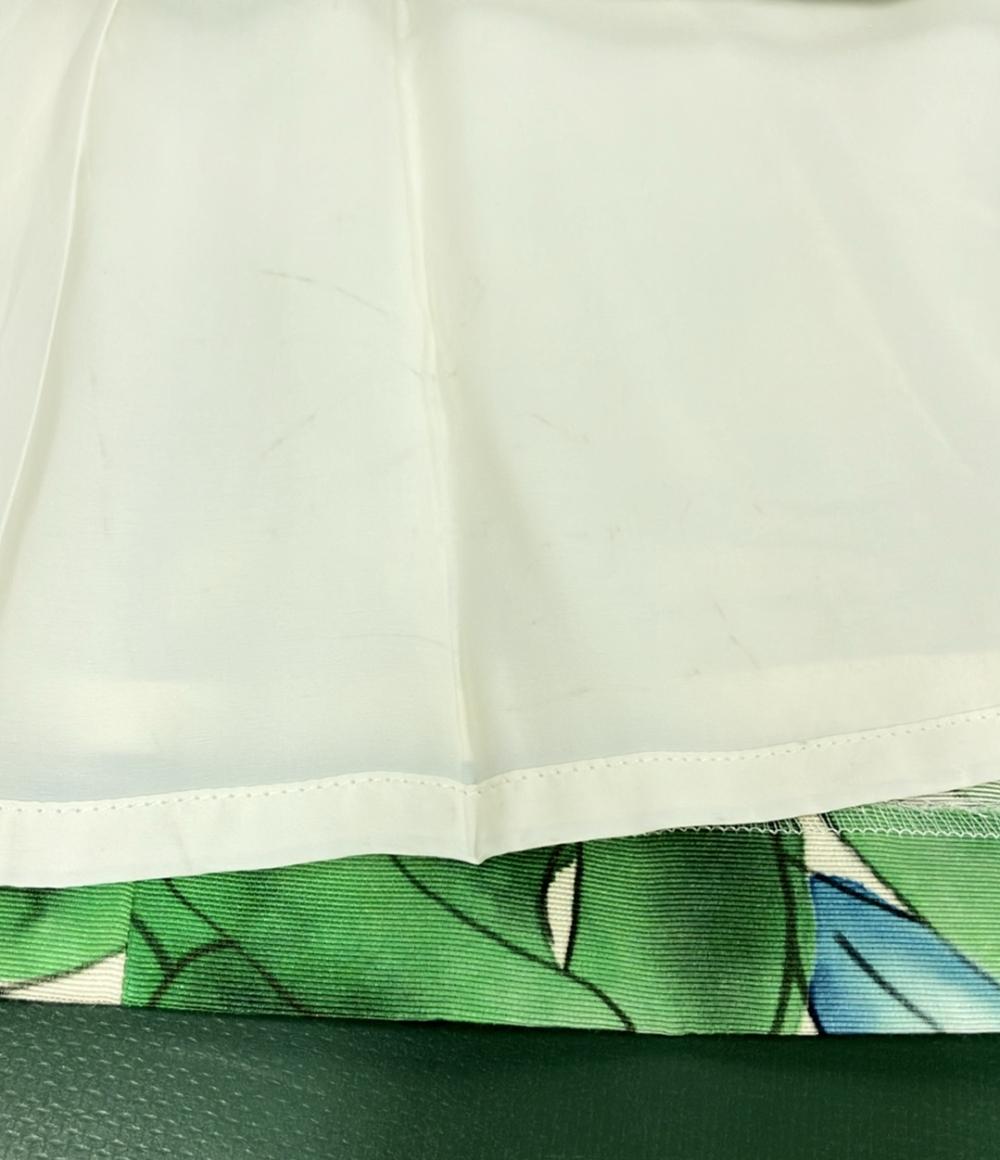 訳あり アナイ ボタニカル柄ノースリーブフレアミディアムワンピース レディース SIZE 38 (S) ANAYI