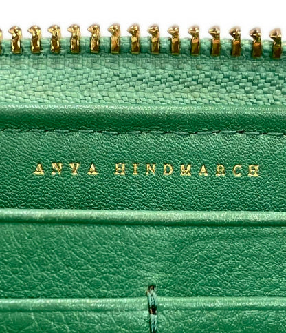 Anya Hindmarch ラウンドファスナー長財布 スタッズ レディース アニヤ・ハインドマーチ