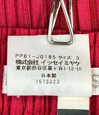 美品 PLEATS PLEASE センタージップ プリーツスカート レディース SIZE 3 プリーツプリーズ
