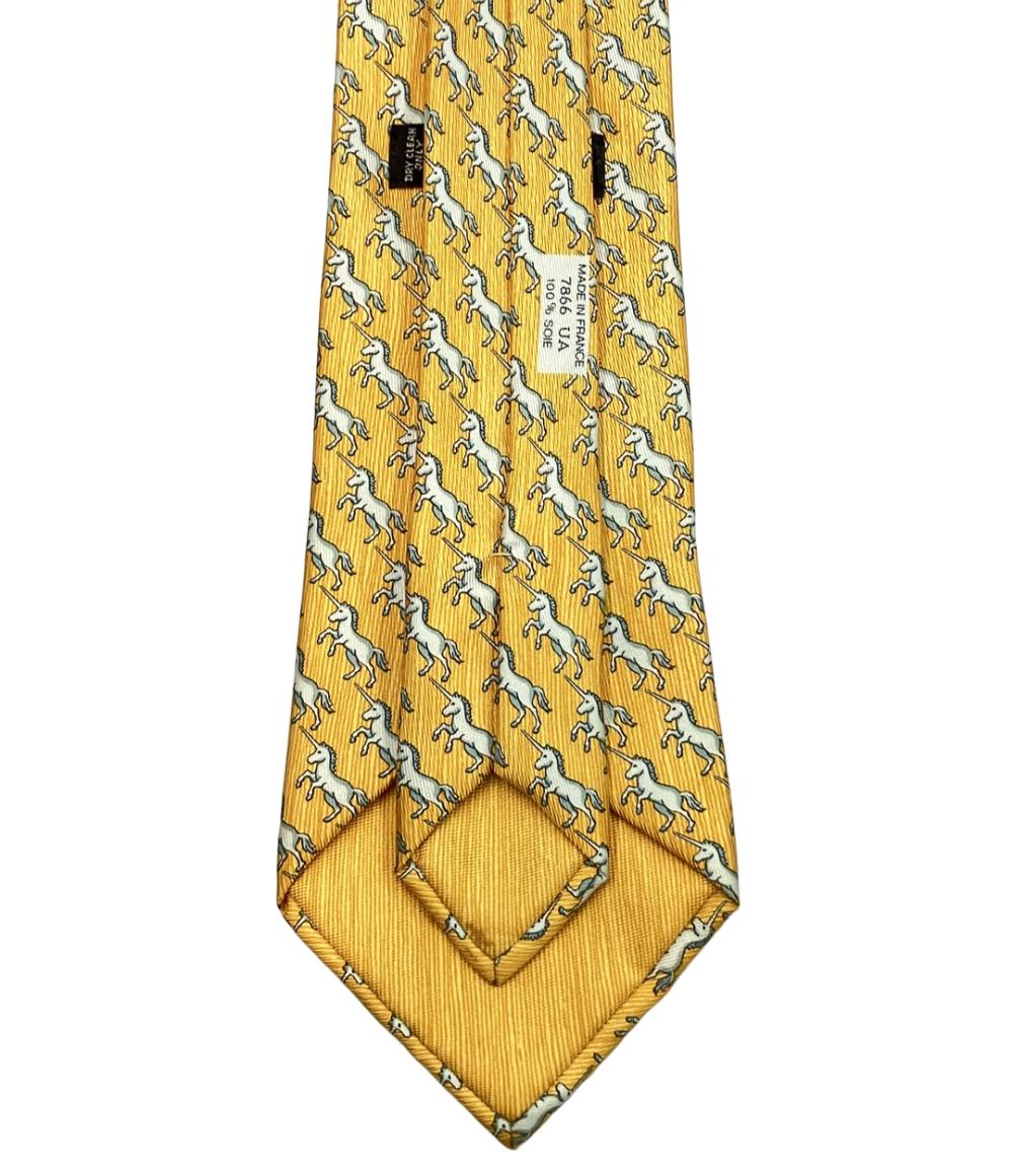 希少　HERMES　エルメス　レクタングル　シルク100 HERMES ネクタイ シルク100% メンズ エルメス – Rehello by BOOKOFF