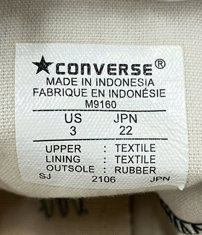 CONVERSE ハイカットスニーカー CANVAS ALL STAR HI M9160 レディース SIZE 22.0 コンバース