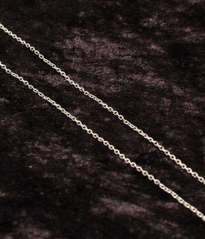 美品 ヨンドシー ネックレス SV ダイヤ ピンクトルマリン ハートモチーフ レディース 4℃