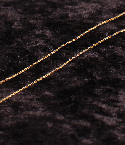 美品 agete ネックレス K18 ダイヤ 0.06ct レディース アガット