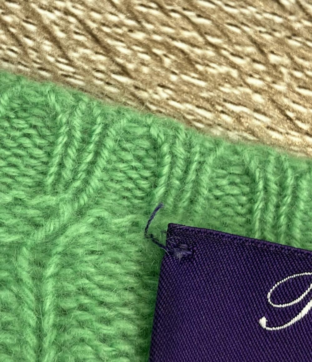 RALPH LAUREN PURPLE LABEL 長袖ニット カシミア100% ケーブル レディース SIZE S ラルフローレンパープルレーベル