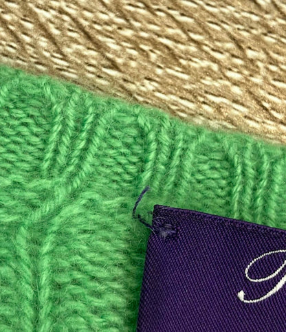 RALPH LAUREN PURPLE LABEL 長袖ニット カシミア100% ケーブル レディース SIZE S ラルフローレンパープルレーベル