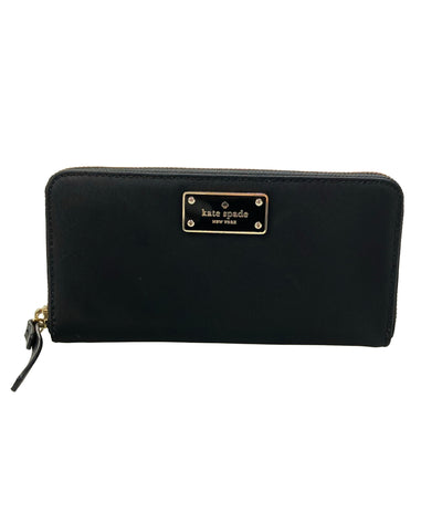 Kate Spade ラウンドファスナー長財布 ナイロン レザー WLRU2356 レディース ケイトスペード
