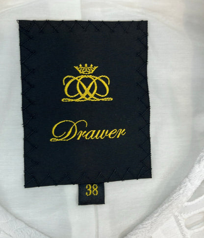 美品 Drawer ノーカラージャケット レース 23SS 6522-299-0779 レディース SIZE 38 (S) ドゥロワー