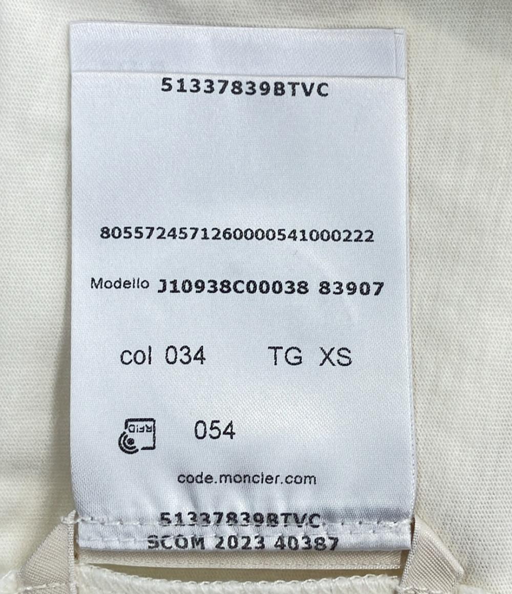 美品 MONCLER 裾フリル半袖Tシャツ レディース SIZE XS モンクレール