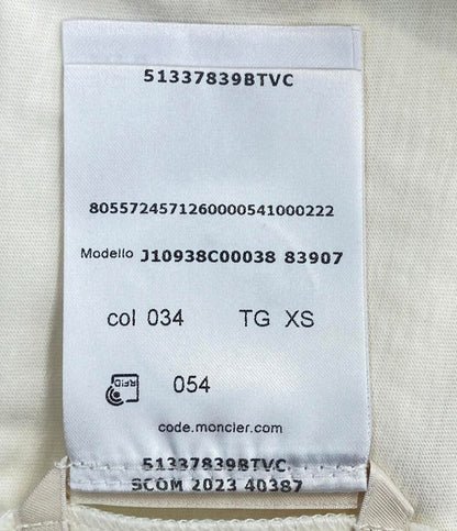 美品 MONCLER 裾フリル半袖Tシャツ レディース SIZE XS モンクレール