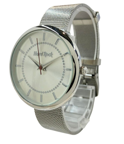 ハードロック 腕時計 クオーツ シルバー メンズ HARD ROCK