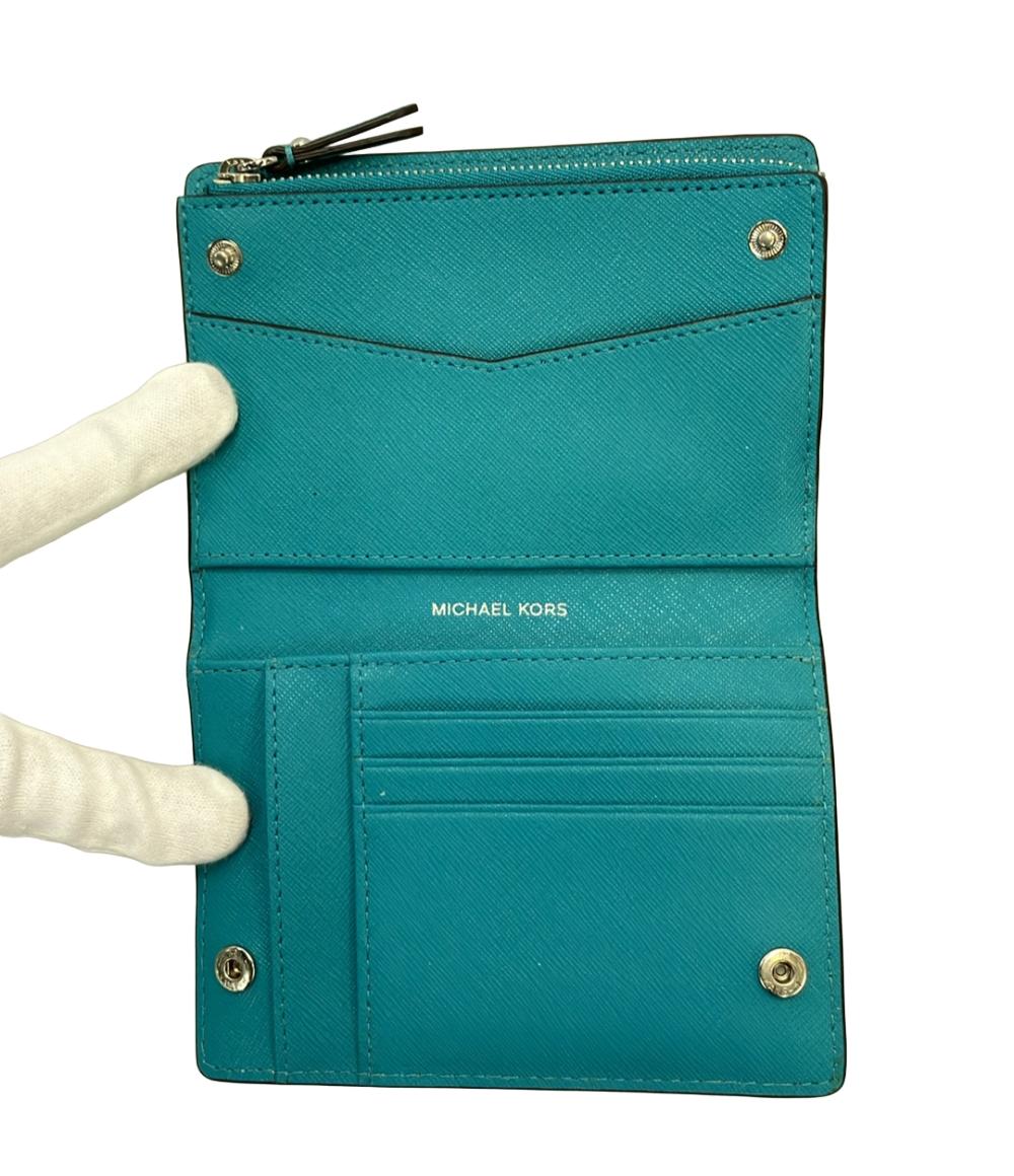 美品 MICHAEL KORS 二つ折り財布 花柄 レディース マイケルコース