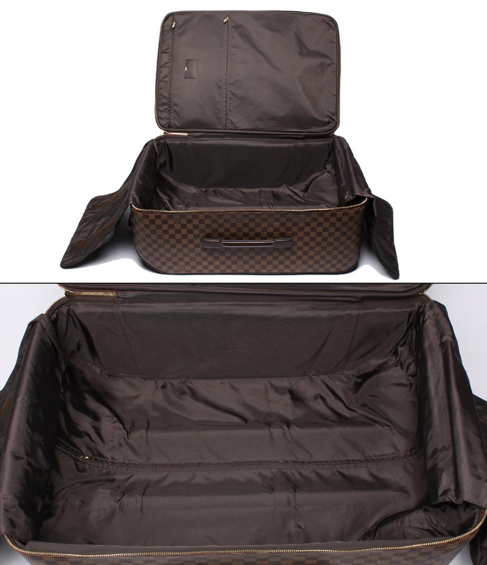 訳あり LOUIS VUITTON キャリーバッグ スーツケース ぺガス65 ダミエ