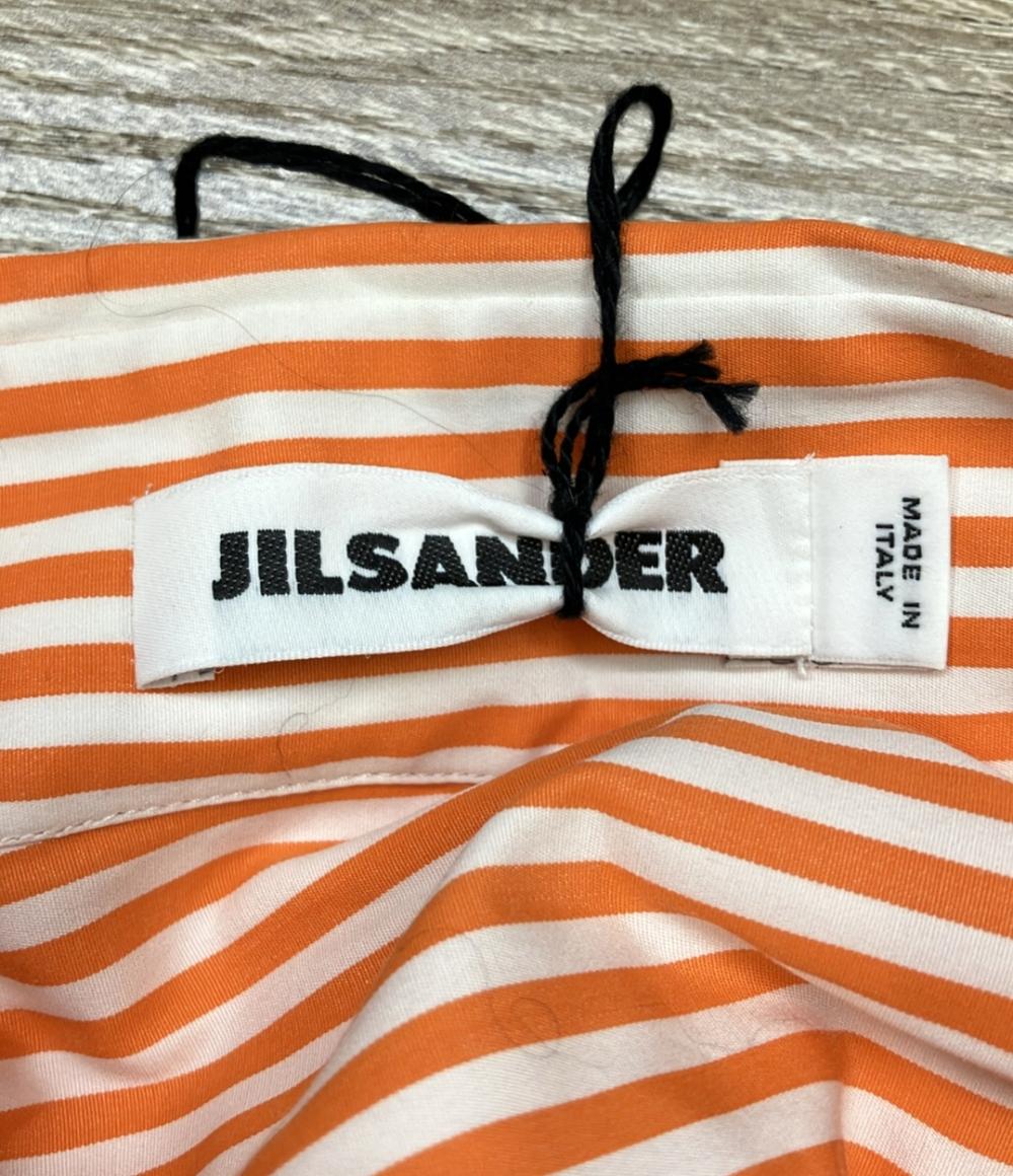 ジルサンダー 長袖シャツ ストライプ フリル レディース SIZE 34 (XS) JIL SANDER