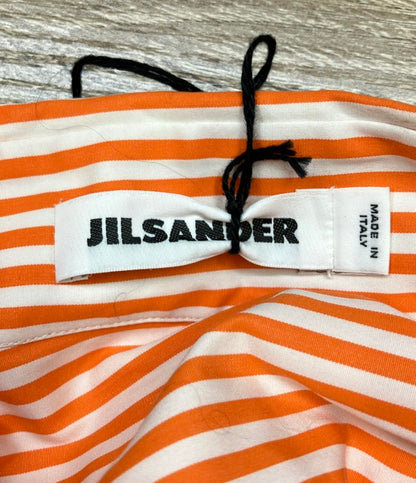 ジルサンダー 長袖シャツ ストライプ フリル レディース SIZE 34 (XS) JIL SANDER