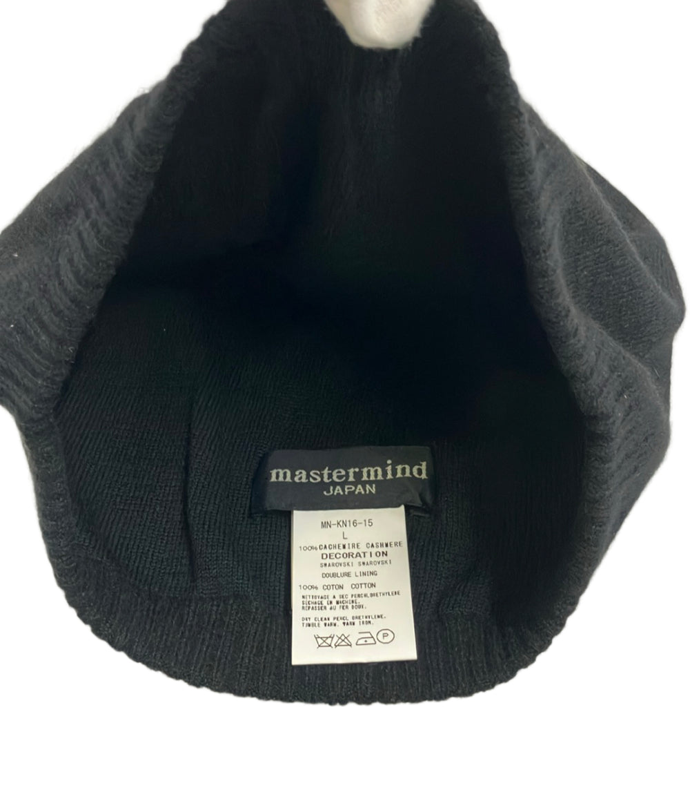 美品 mastermind JAPAN ニット帽 カシミヤ100% MN-KN16-15 メンズ