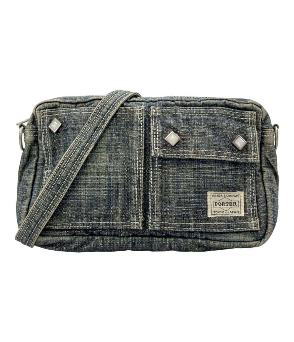 PORTER ショルダーバッグ斜め掛け デニム レディース メンズ ポーター