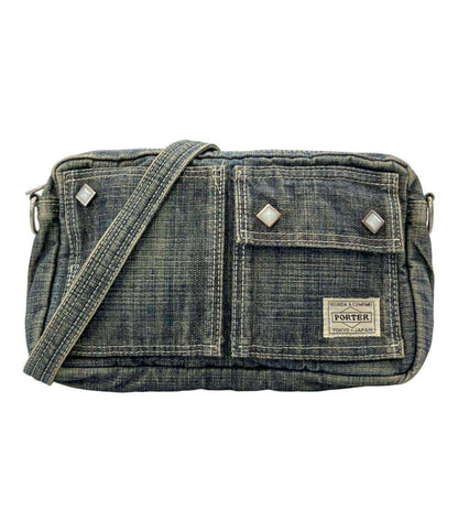PORTER ショルダーバッグ斜め掛け デニム レディース メンズ ポーター