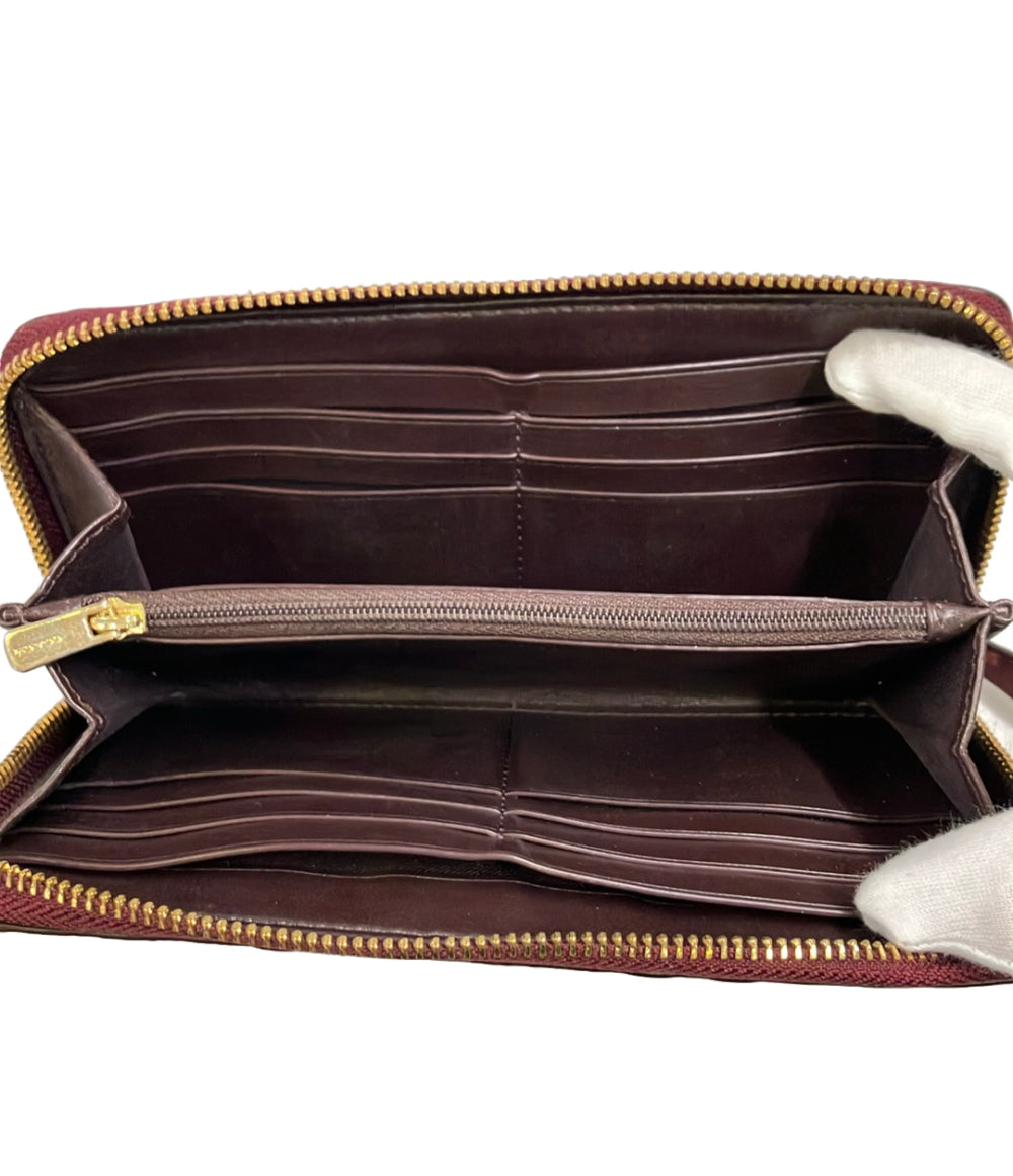 COACH ラウンドファスナー長財布 ミニシグネチャー レディース コーチ
