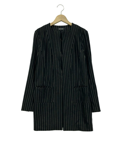 コムサ・デ・モード ノーカラージャケット ストライプ柄 レディース SIZE 9 (M) COMME CA DU MODE