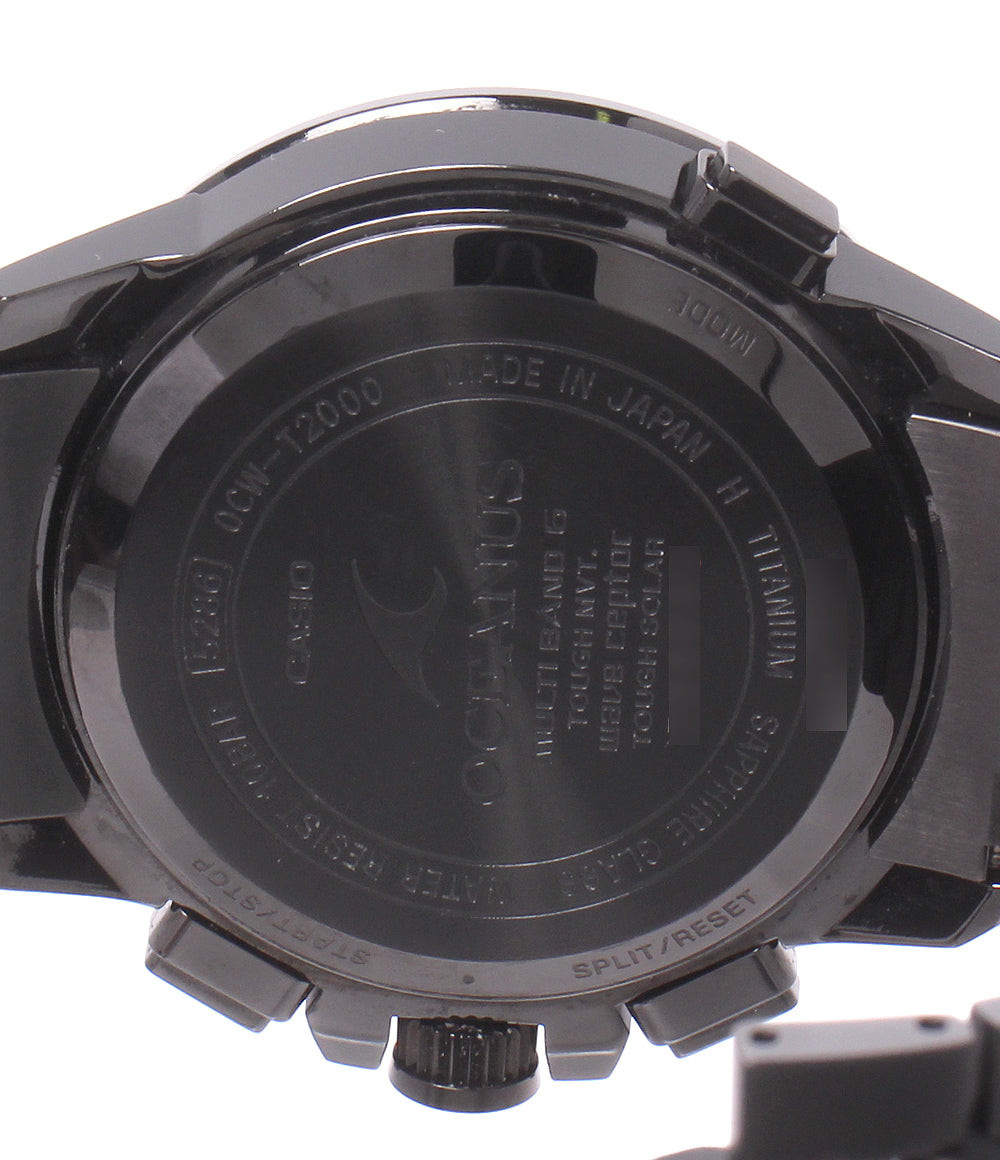 CASIO 腕時計 オシアナス OCEANUS ソーラー電波 ブラック OCW-T2000 メンズ カシオ