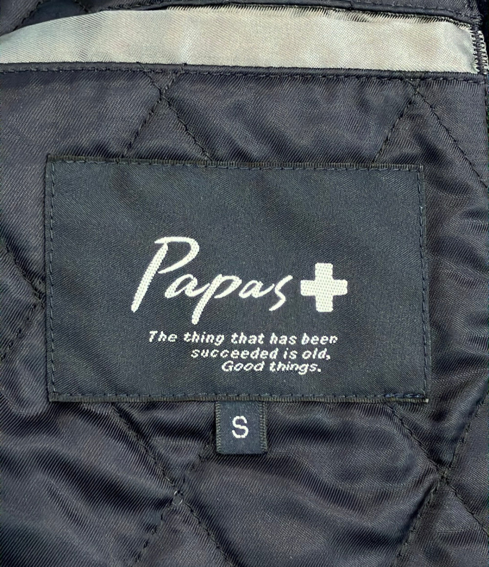 Papas + スタジャン 羊革 メンズ SIZE S パパスプラス
