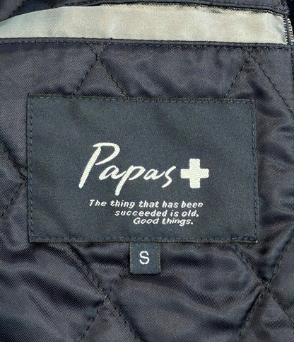 Papas + スタジャン 羊革 メンズ SIZE S パパスプラス
