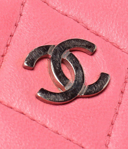 CHANEL コインケース キーリング付き シルバー金具 22番台 マトラッセ AP0221 レディース シャネル