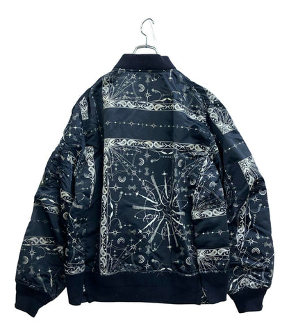 Sacai Dr.Woo ブルゾンBANDANA PRINT MA-1 BOMBER JACKET ペイズリー 20-02329M メンズ SIZE 3 (L) サカイ ドクターウー