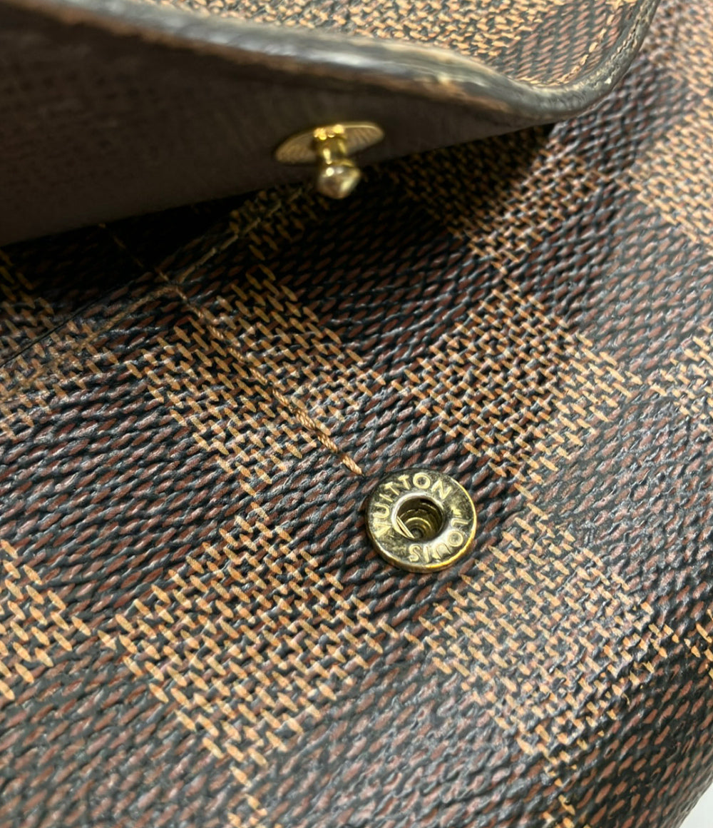 LOUIS VUITTON 長財布 キャンバス ポルトフォイユ サラ ダミエ エベヌ N63209 ユニセックス ルイ・ヴィトン