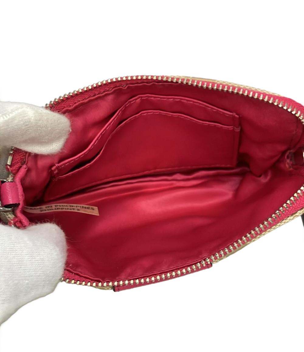 美品 コーチ ポーチ シグネチャー レディース COACH