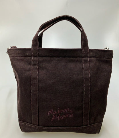 MAISON KITSUNE トートバッグ ショルダーバッグ 2WAY 斜め掛け レディース メゾンキツネ