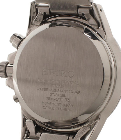 SEIKO 腕時計 スピリット ソーラー ブラック 7B42-0AT0 メンズ セイコー