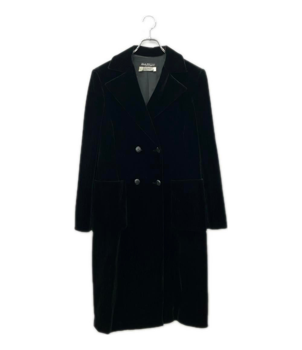 訳あり サルヴァトーレフェラガモ ベルベットコート レディース SIZE 42 (M) Salvatore Ferragamo