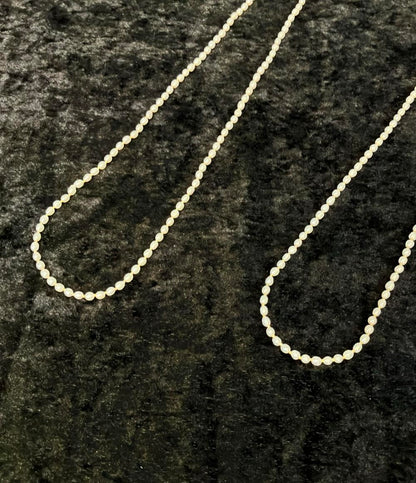 ネックレス 淡水パール 4.5-5.0mm  2点セット レディース