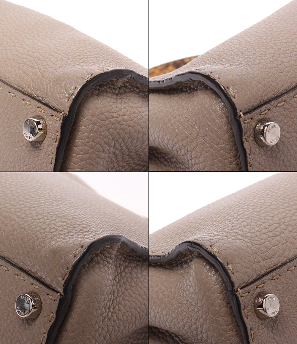 FENDI ハンドバッグ セレリア ピーカブー ミニ パイソン 8BN244 レディース フェンディ