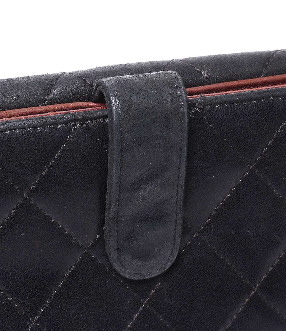 CHANEL 長財布 シルバー金具 10番台 マトラッセ レディース シャネル