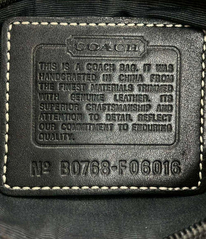 COACH ショルダーバッグ 斜め掛け キャンバス レザー シグネチャー F06016 レディース コーチ