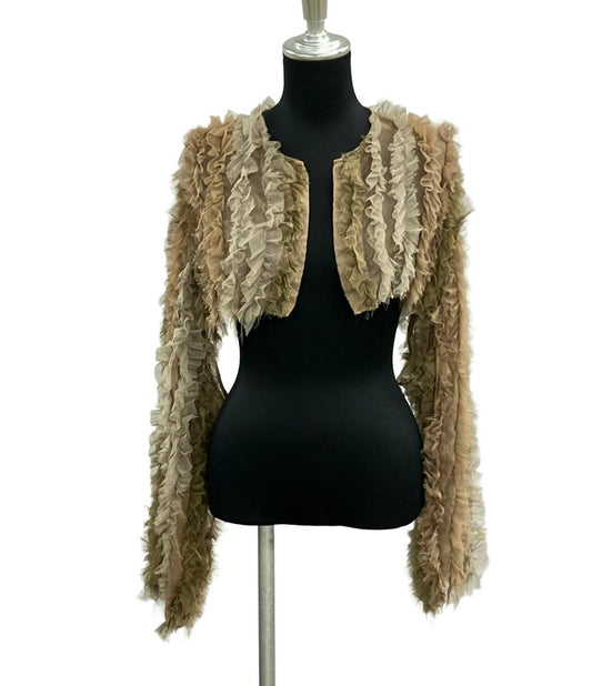 美品 カレンテージ チュールシフォンショートボレロ 25SS レディース CURRENTAGE