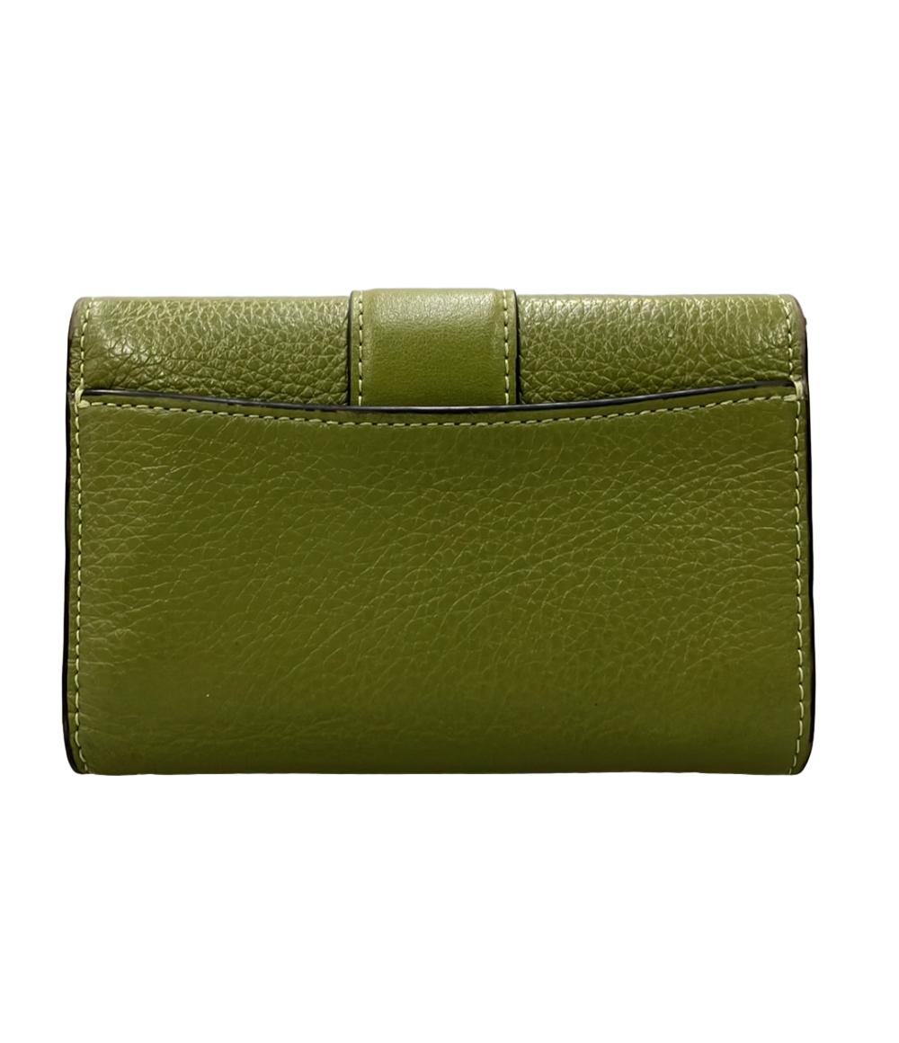 OLD COACH オールド コーチ クラブタンレザー 三つ折り財布 グリーン系 COACH 三つ折り財布 レザー C059 レディース コーチ – Rehello by BOOKOFF