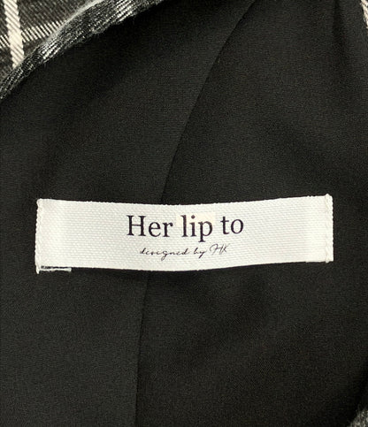 Her lip to ノースリーブ クラシック プレイド ジャンパー ワンピース レディース SIZE S ハーリップトゥ