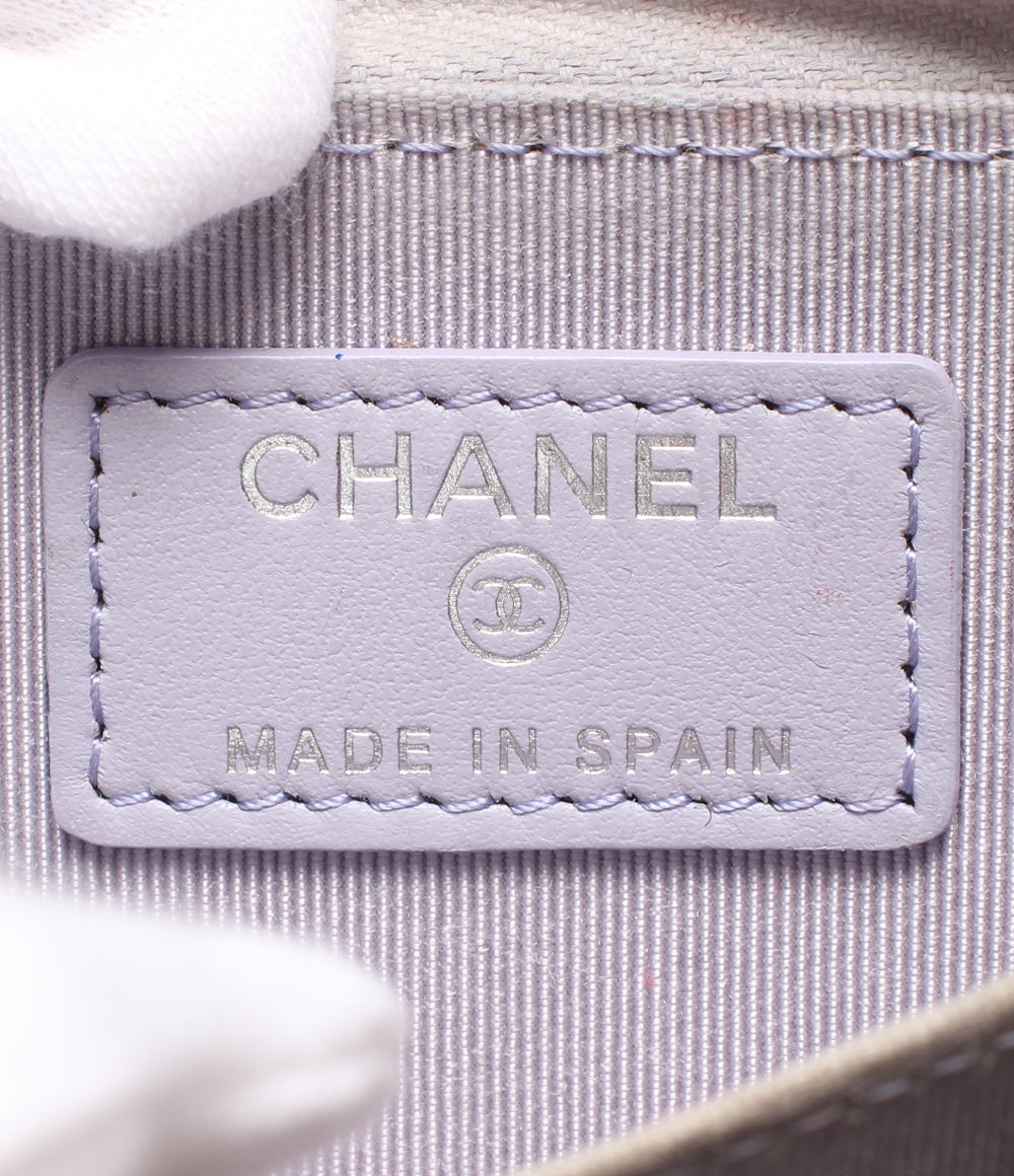 CHANEL コインケース シルバー金具 マトラッセ キャビアスキン 31番台 ココマーク レディース シャネル