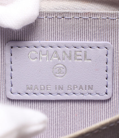CHANEL コインケース シルバー金具 マトラッセ キャビアスキン 31番台 ココマーク レディース シャネル