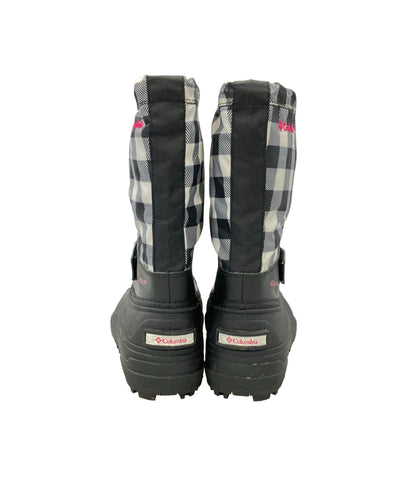 Columbia スノーブーツ 防寒 ギンガムチェック柄 BY1311-010 キッズ SIZE 22.0 コロンビア