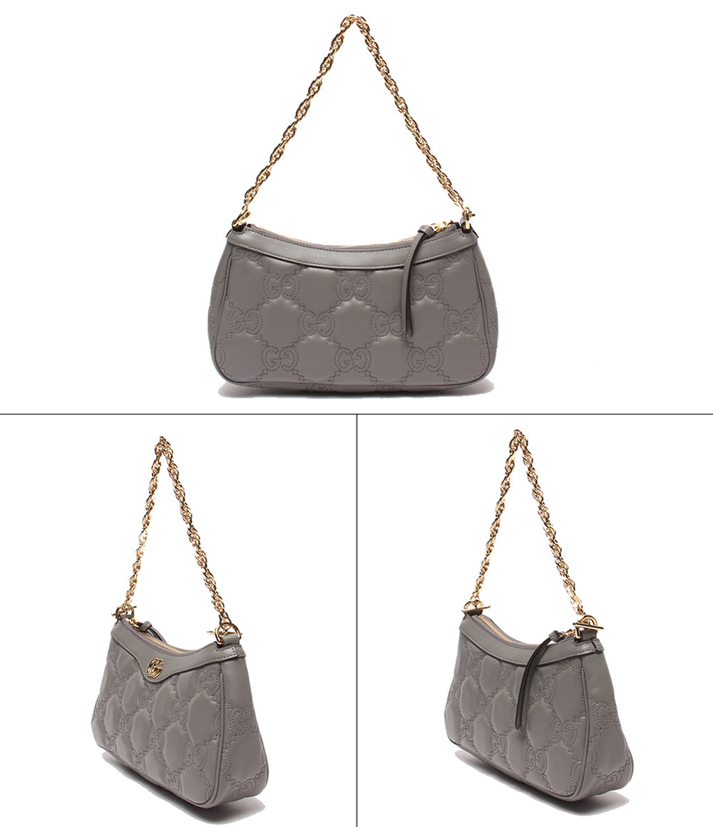 美品 GUCCI ハンドバッグ チェーンショルダーバッグ 肩掛け GGマトラッセ 826218 493075 レディース グッチ