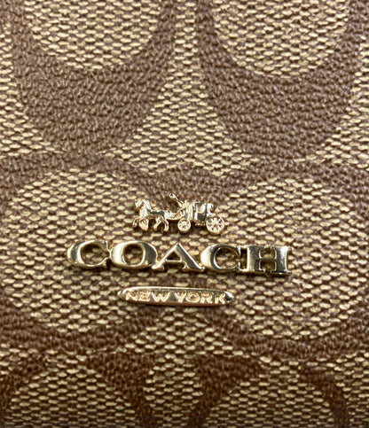 COACH L字ファスナー長財布 PVC レザー シグネチャー C5576 レディース コーチ