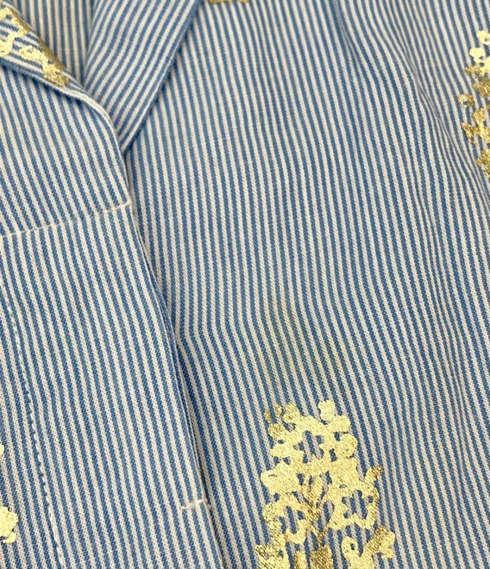 NE QUITTEZ PAS 半袖ワンピース ストライプ レディース SIZE M ヌキテパ