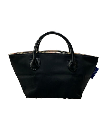 BURBERRY BLUE LABEL ハンドバッグ ナイロン 牛革 レディース バーバリーブルーレーベル