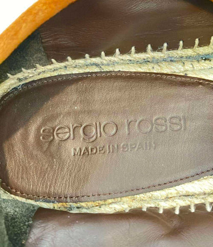 Sergio Rossi ローファー スエード エスパドリーユ メンズ SIZE UK 9 (28cm) セルジオロッシ